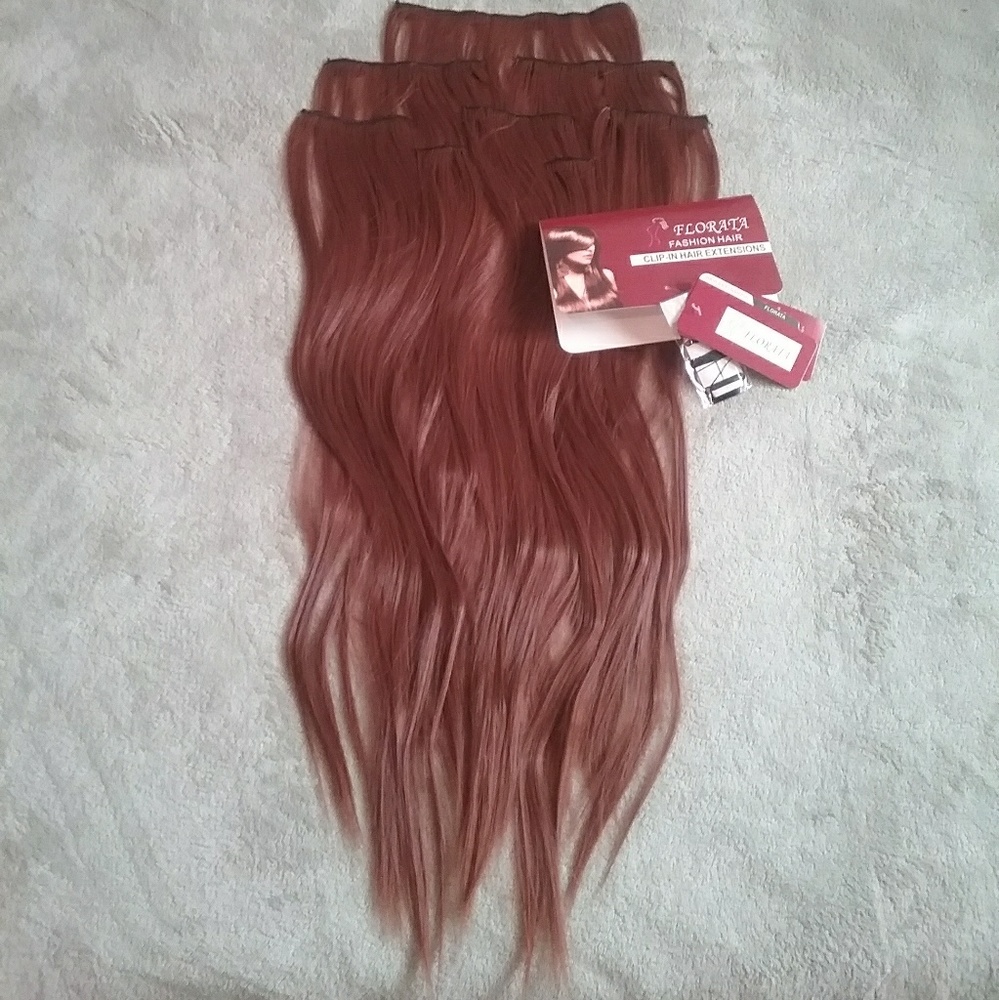 Clip in hair extensions
